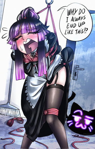 Maid Miyako was slacking :3